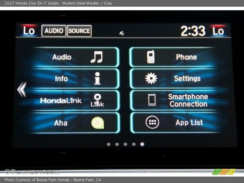 Modern Steel Metallic / Gray 2017 Honda Civic EX-T Sedan