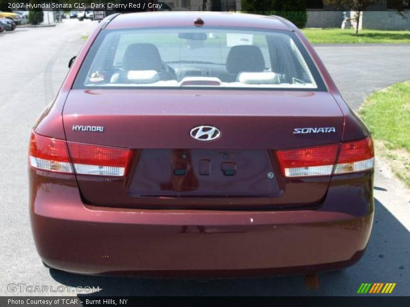 Dark Cherry Red / Gray 2007 Hyundai Sonata GLS