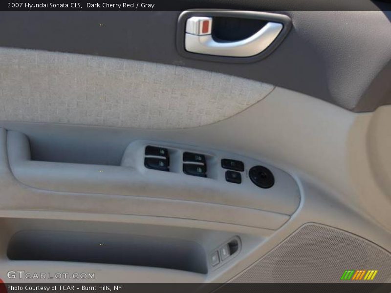 Dark Cherry Red / Gray 2007 Hyundai Sonata GLS