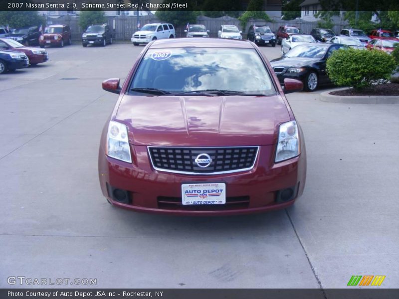 Sonoma Sunset Red / Charcoal/Steel 2007 Nissan Sentra 2.0