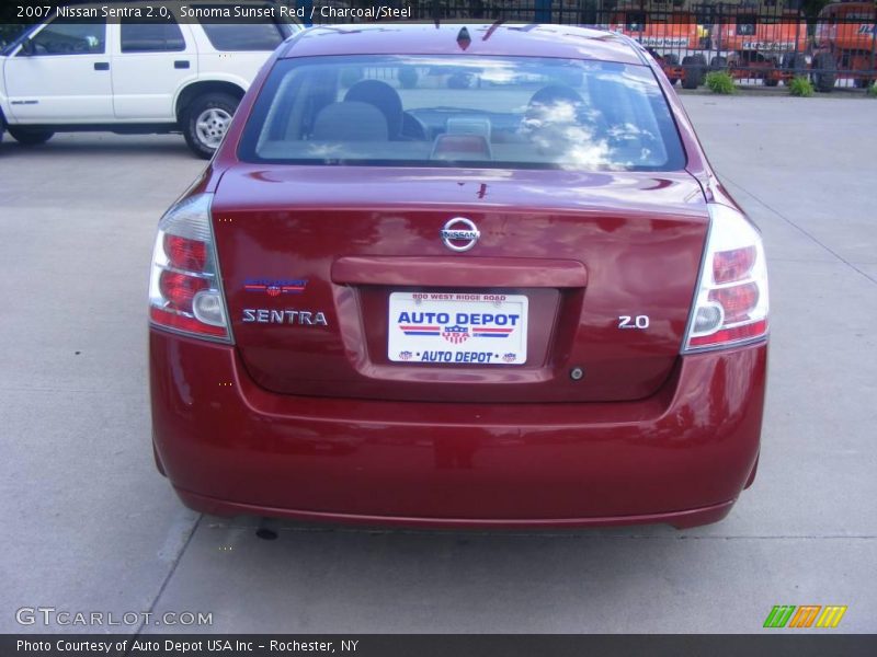 Sonoma Sunset Red / Charcoal/Steel 2007 Nissan Sentra 2.0