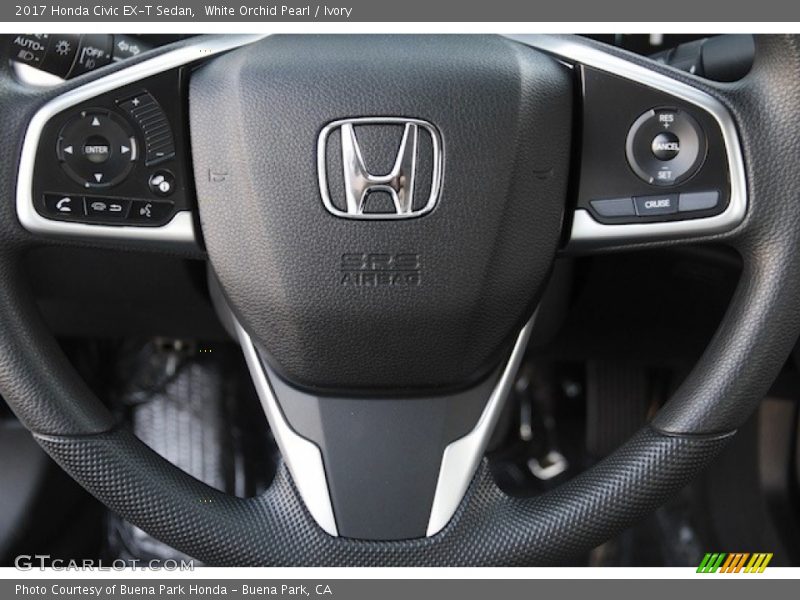 White Orchid Pearl / Ivory 2017 Honda Civic EX-T Sedan