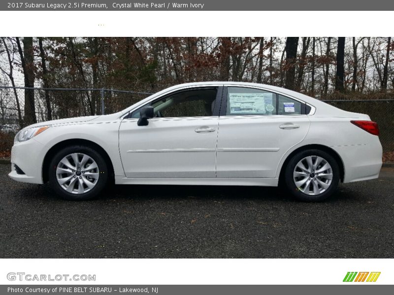 Crystal White Pearl / Warm Ivory 2017 Subaru Legacy 2.5i Premium