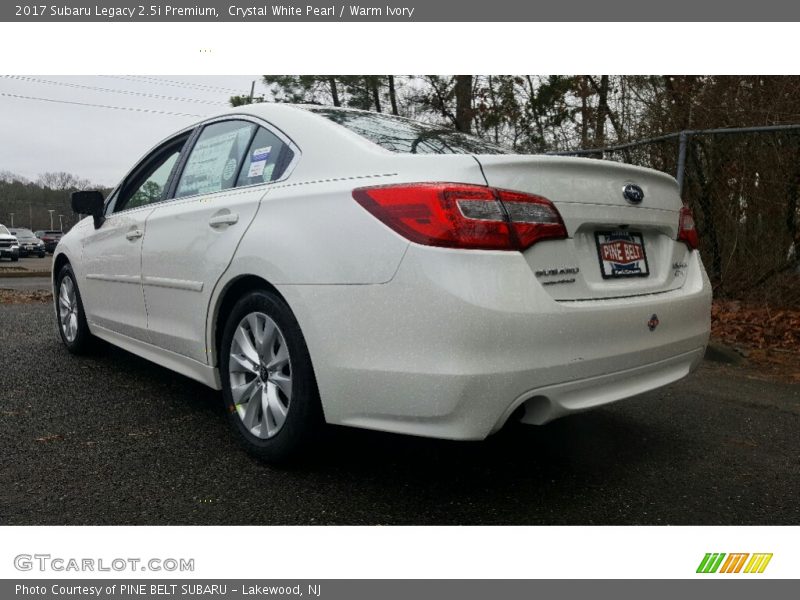 Crystal White Pearl / Warm Ivory 2017 Subaru Legacy 2.5i Premium