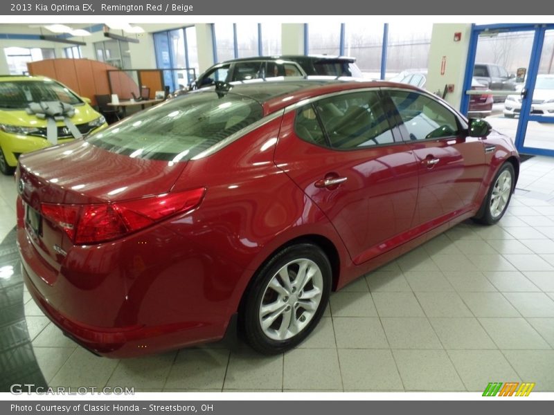 Remington Red / Beige 2013 Kia Optima EX