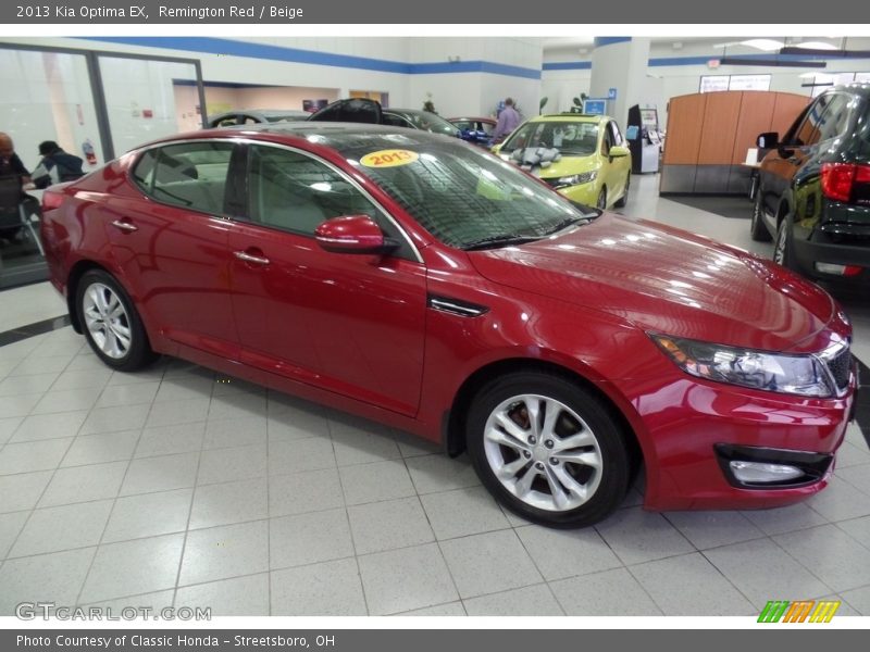 Remington Red / Beige 2013 Kia Optima EX