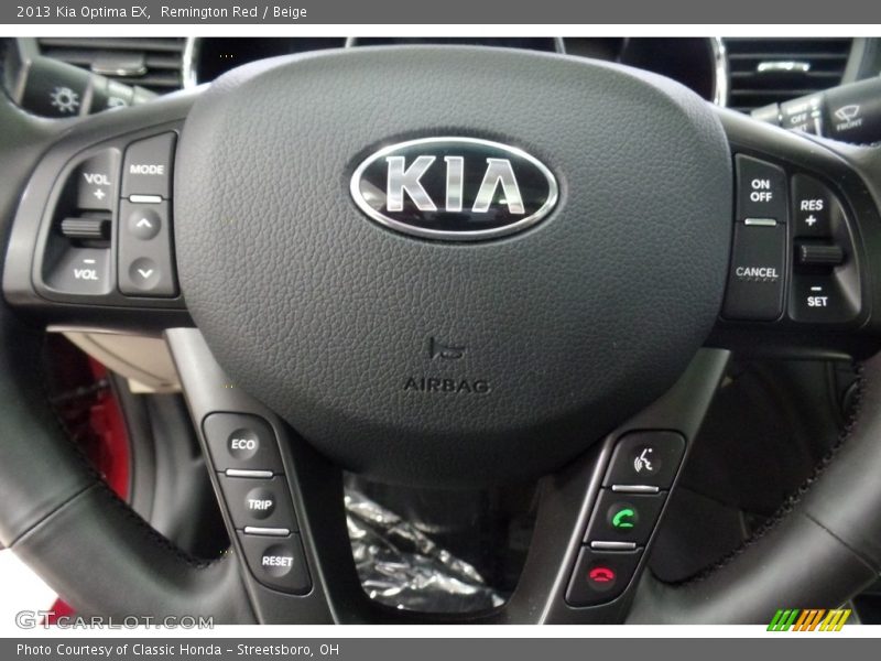Remington Red / Beige 2013 Kia Optima EX