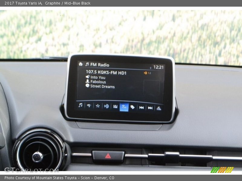 Graphite / Mid-Blue Black 2017 Toyota Yaris iA