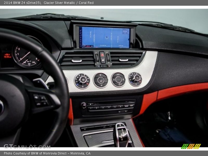 Glacier Silver Metallic / Coral Red 2014 BMW Z4 sDrive35i