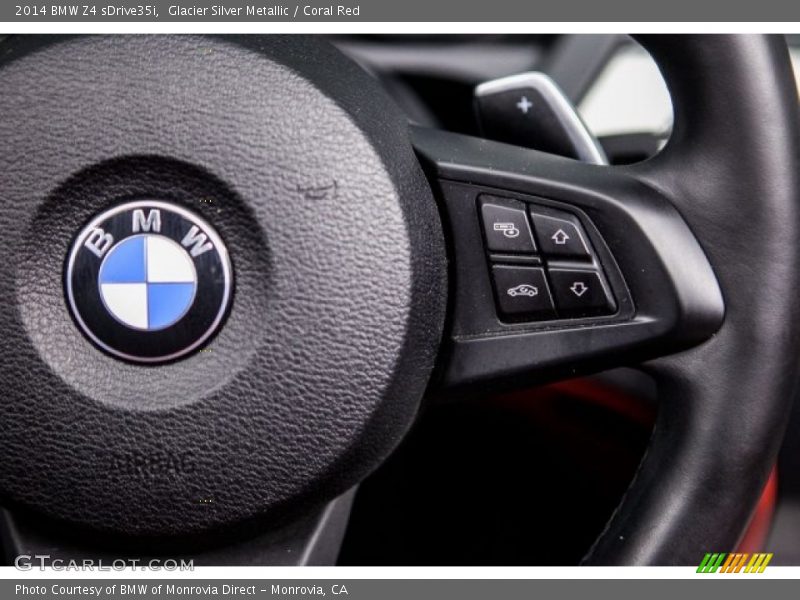 Glacier Silver Metallic / Coral Red 2014 BMW Z4 sDrive35i