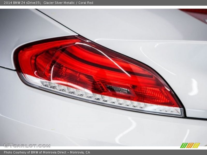 Glacier Silver Metallic / Coral Red 2014 BMW Z4 sDrive35i