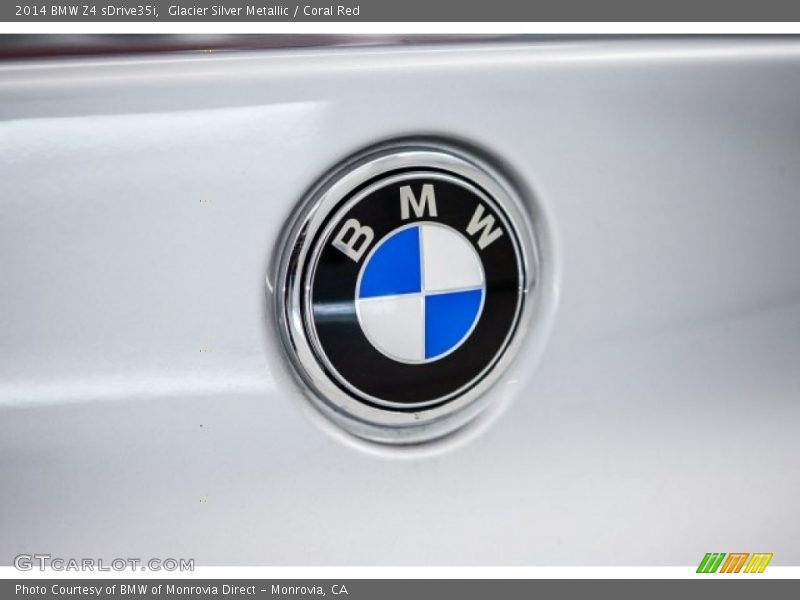 Glacier Silver Metallic / Coral Red 2014 BMW Z4 sDrive35i