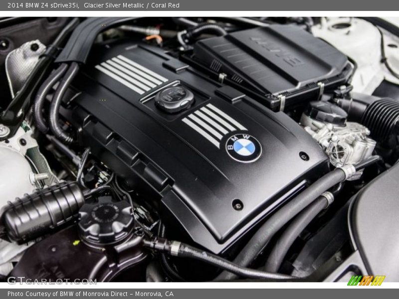 Glacier Silver Metallic / Coral Red 2014 BMW Z4 sDrive35i