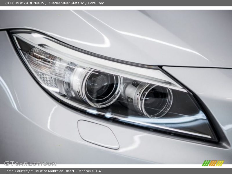 Glacier Silver Metallic / Coral Red 2014 BMW Z4 sDrive35i