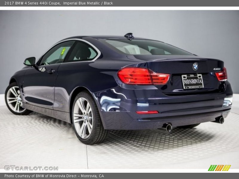 Imperial Blue Metallic / Black 2017 BMW 4 Series 440i Coupe