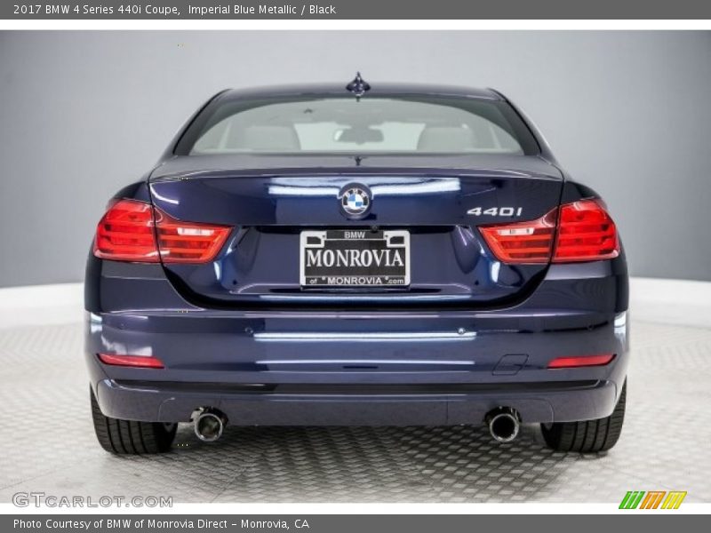 Imperial Blue Metallic / Black 2017 BMW 4 Series 440i Coupe