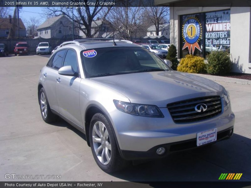 Diamond Graphite Gray / Graphite 2005 Infiniti FX 35 AWD