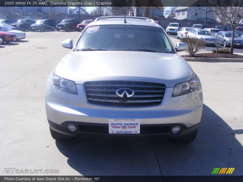 Diamond Graphite Gray / Graphite 2005 Infiniti FX 35 AWD