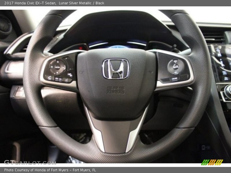 Lunar Silver Metallic / Black 2017 Honda Civic EX-T Sedan