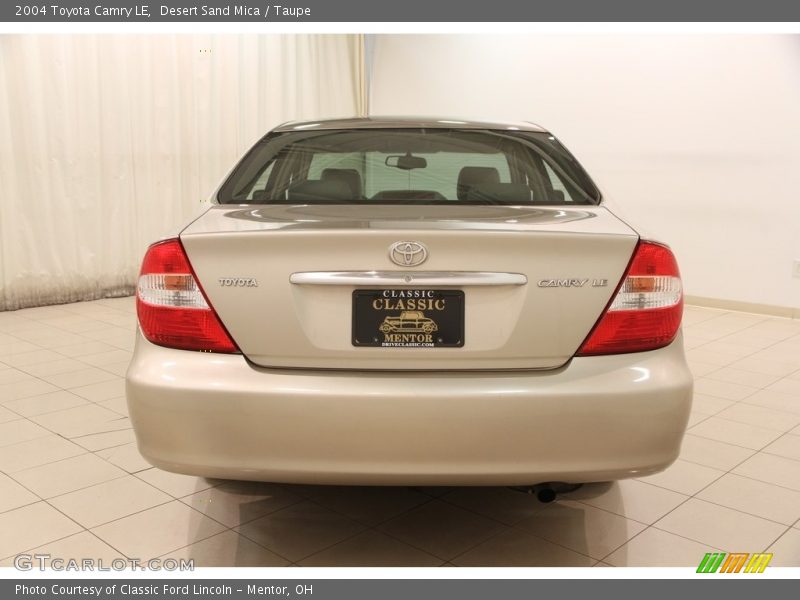 Desert Sand Mica / Taupe 2004 Toyota Camry LE