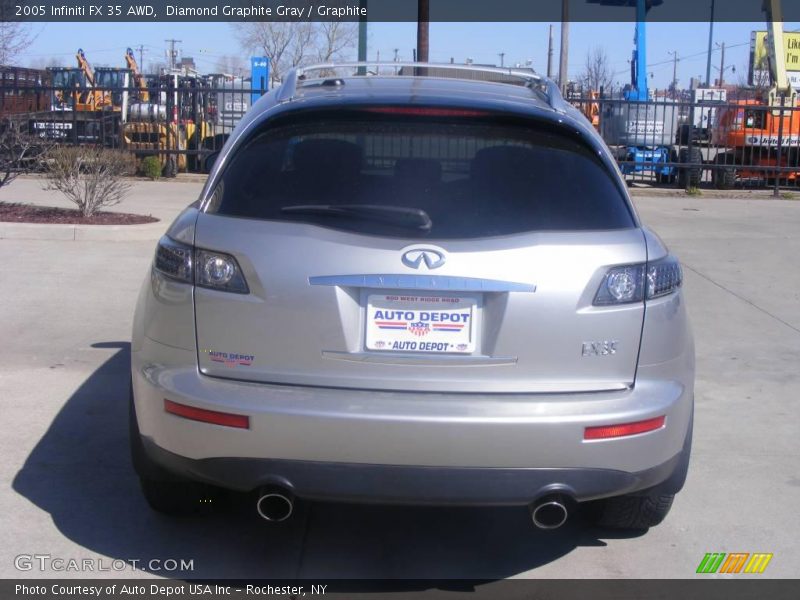 Diamond Graphite Gray / Graphite 2005 Infiniti FX 35 AWD