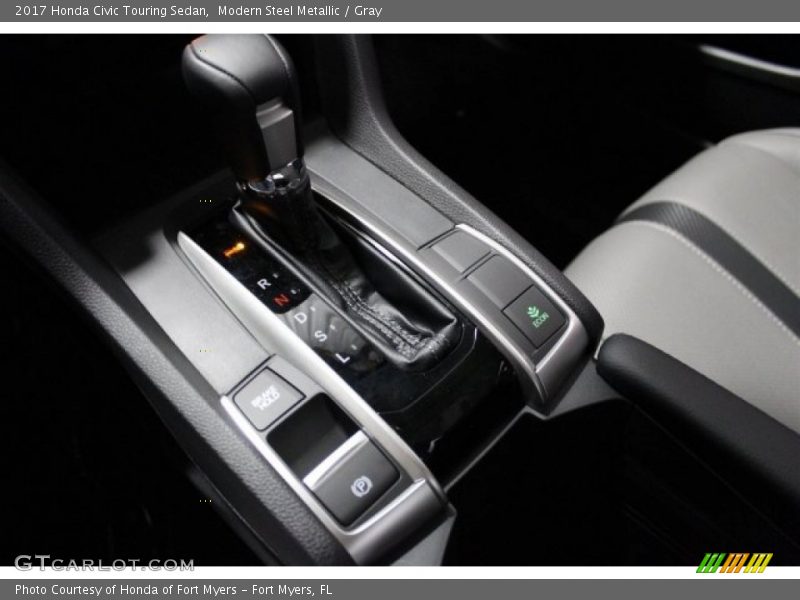 Modern Steel Metallic / Gray 2017 Honda Civic Touring Sedan