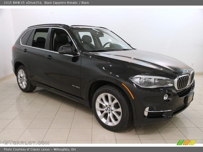 Black Sapphire Metallic / Black 2015 BMW X5 xDrive35d