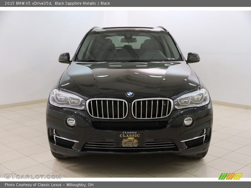 Black Sapphire Metallic / Black 2015 BMW X5 xDrive35d