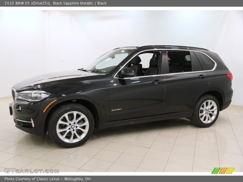 Black Sapphire Metallic / Black 2015 BMW X5 xDrive35d