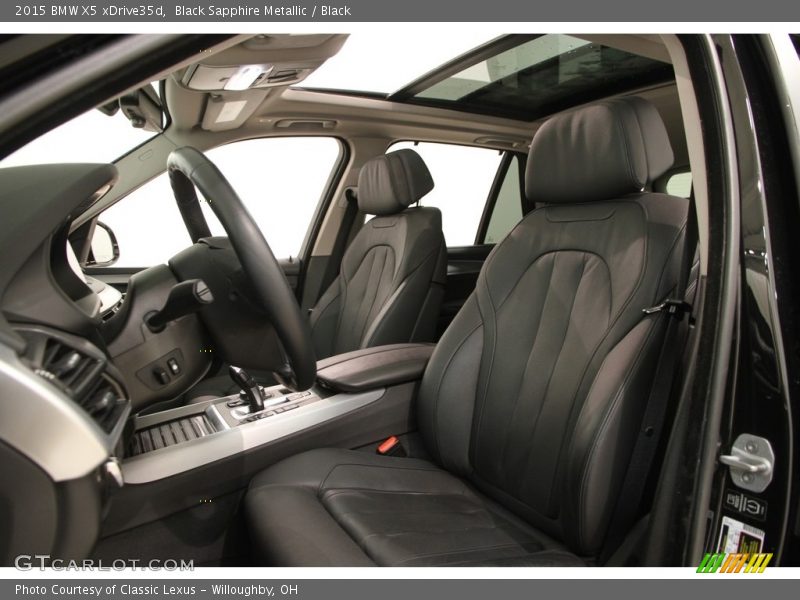 Black Sapphire Metallic / Black 2015 BMW X5 xDrive35d