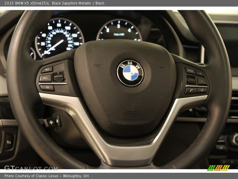 Black Sapphire Metallic / Black 2015 BMW X5 xDrive35d