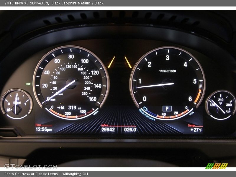 Black Sapphire Metallic / Black 2015 BMW X5 xDrive35d