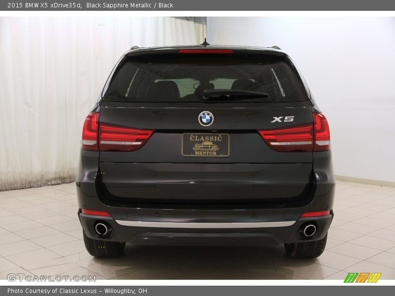Black Sapphire Metallic / Black 2015 BMW X5 xDrive35d