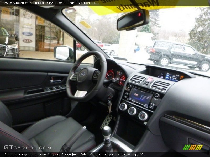 Crystal White Pearl / Carbon Black 2016 Subaru WRX Limited