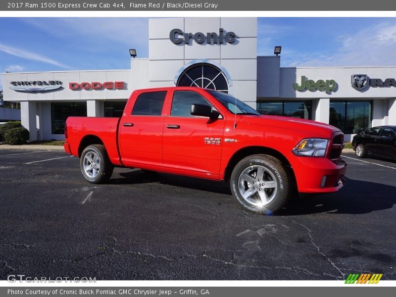 Flame Red / Black/Diesel Gray 2017 Ram 1500 Express Crew Cab 4x4