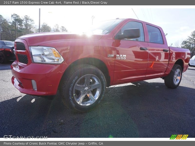 Flame Red / Black/Diesel Gray 2017 Ram 1500 Express Crew Cab 4x4