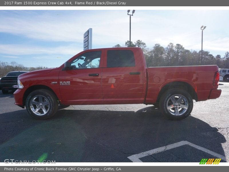 Flame Red / Black/Diesel Gray 2017 Ram 1500 Express Crew Cab 4x4