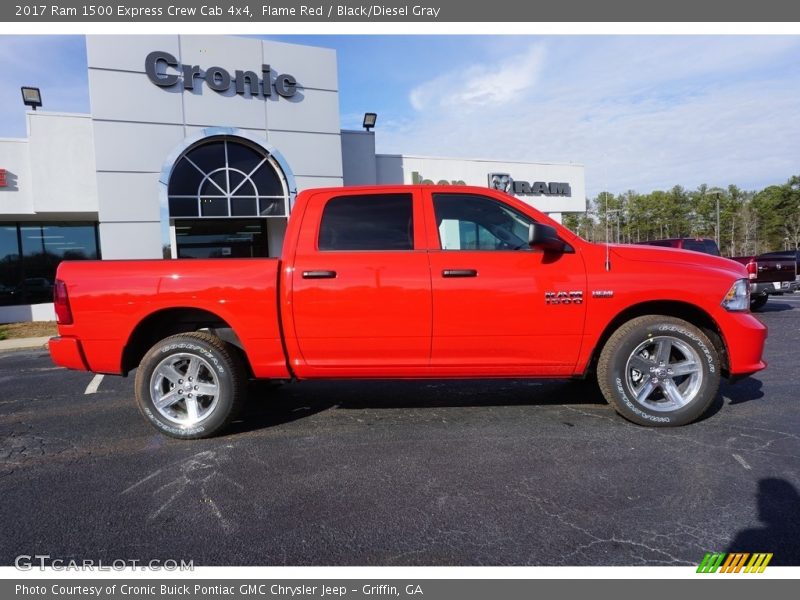 Flame Red / Black/Diesel Gray 2017 Ram 1500 Express Crew Cab 4x4