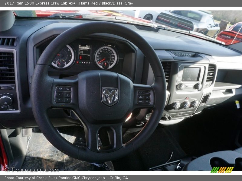 Flame Red / Black/Diesel Gray 2017 Ram 1500 Express Crew Cab 4x4