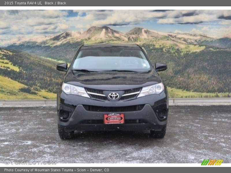 Black / Black 2015 Toyota RAV4 LE