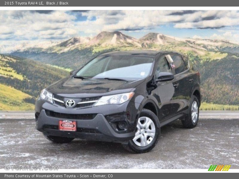 Black / Black 2015 Toyota RAV4 LE