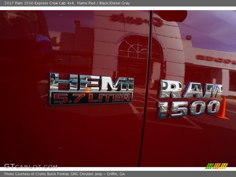Flame Red / Black/Diesel Gray 2017 Ram 1500 Express Crew Cab 4x4