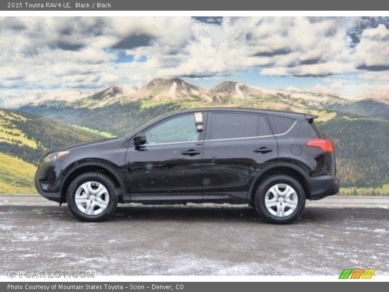 Black / Black 2015 Toyota RAV4 LE