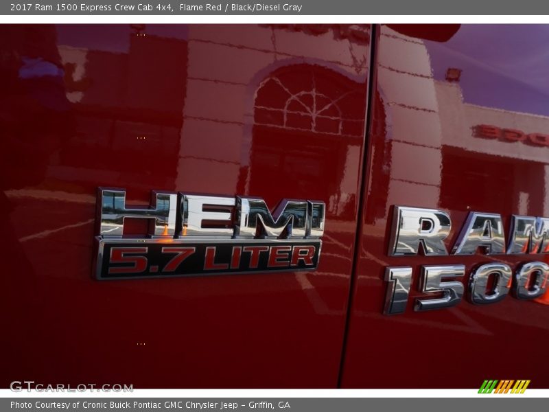 Flame Red / Black/Diesel Gray 2017 Ram 1500 Express Crew Cab 4x4