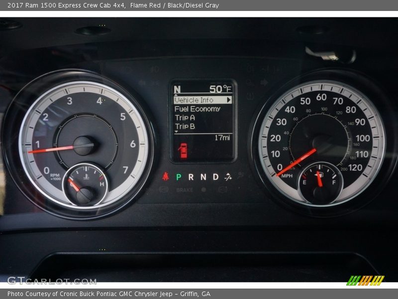 Flame Red / Black/Diesel Gray 2017 Ram 1500 Express Crew Cab 4x4