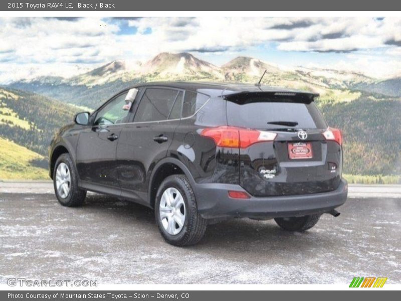 Black / Black 2015 Toyota RAV4 LE