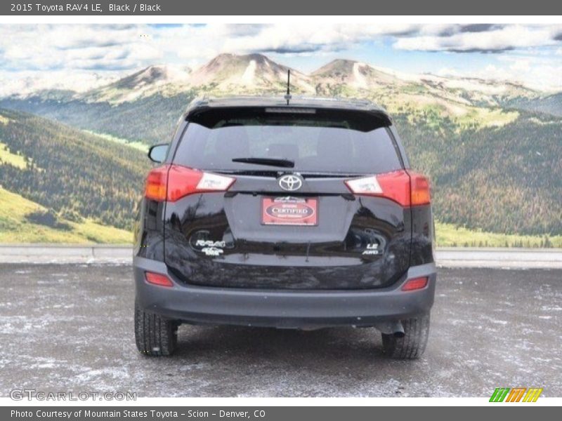 Black / Black 2015 Toyota RAV4 LE