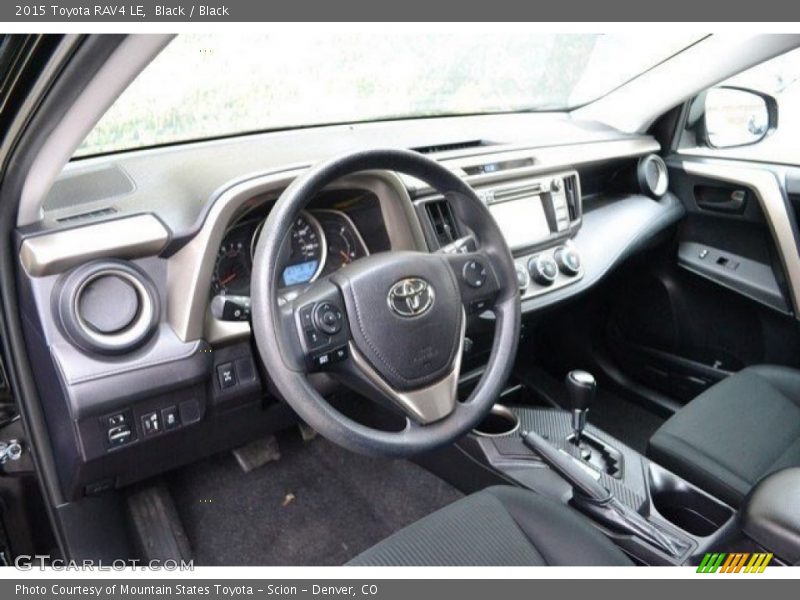 Black / Black 2015 Toyota RAV4 LE