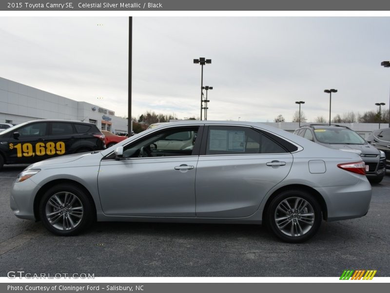 Celestial Silver Metallic / Black 2015 Toyota Camry SE