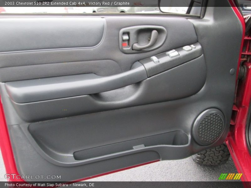 Victory Red / Graphite 2003 Chevrolet S10 ZR2 Extended Cab 4x4